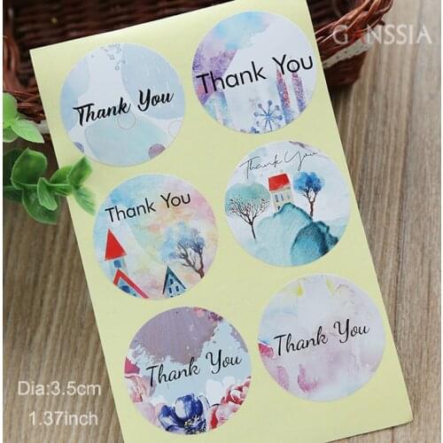 100pcs/lot"Thank You"Decoration Labels Stickers Handmade Gift Package Envelope Seal Label Stationery Sticker(ss-734)