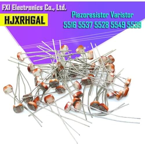 20PCS LDR Photo Light Sensitive Resistor Photoelectric Photoresistor 5528 GL5528 5537 5506 5516 5539 5549 For Arduino