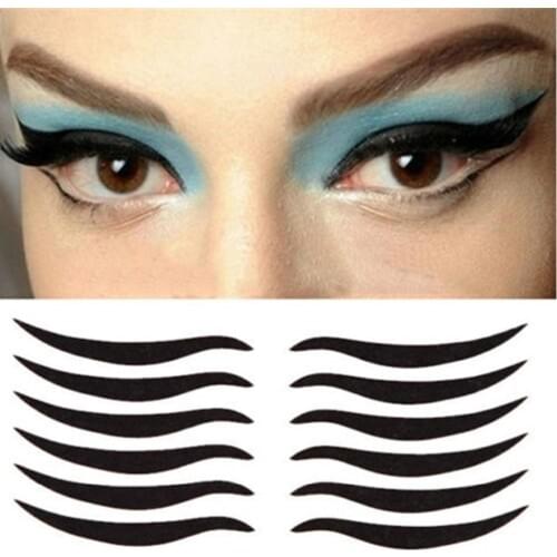 80 Stickers Sexy Cat Style Eyes Sticker Black Eyeliner & Double Eyelid Tape Smoky Tattoo eye makeup SP-1003