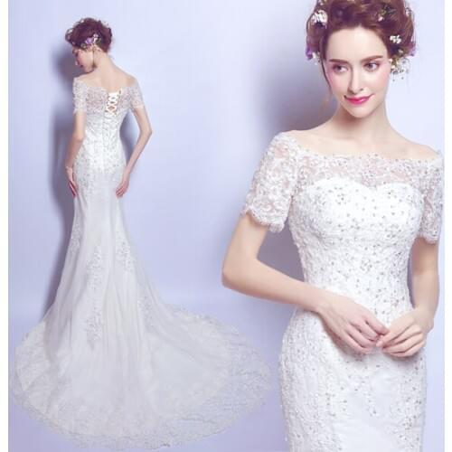 AIJINGYU Gothic Dresses Gowns Lace Weeding Hangzhou Indonesia With Crystals Islamic Gown Wedding Outfits