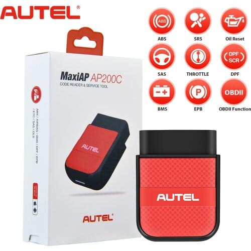 Autel AP200C Bluetooth-compatible Obd2 Scanner Full System Diagnostic Tool Code Reader Diagnostic Scanner PK AP200 & AP200M