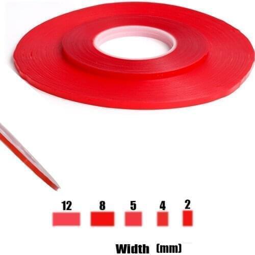 Free Shipping Acrylic Adhesive Clear Double Sided Tape width 1mm 2mm ,5mm 8mm length Nano Wedding Car Decoration Sticker