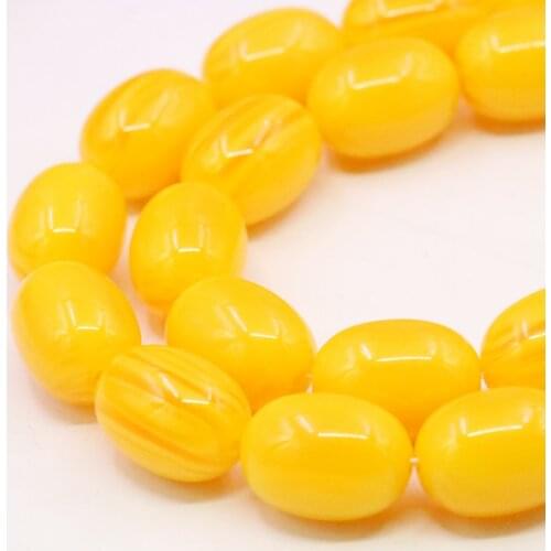 13X18mm Yellow Bucket Resin Imitation Beeswax Loose Beads Women Hand Made Jewelry Making Design Accessory Parts For DIY Necklace