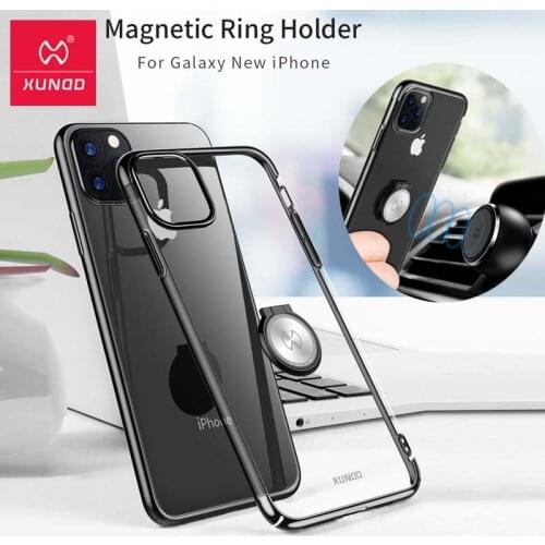 For iPhone 11 Pro Max 2019 Phone Case Xundd Luxury Clear Hard PC Cover For iPhone 11 Pro 5.8 / 6.1 Case Coque With Ring Holder