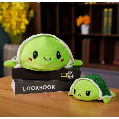 Double-Sided Flip Cat Plush Toys Reversible Turtle Cat Unicorn Stuffed Animals Doll Cute Toys Peluches For Pulpos Kid Birthday