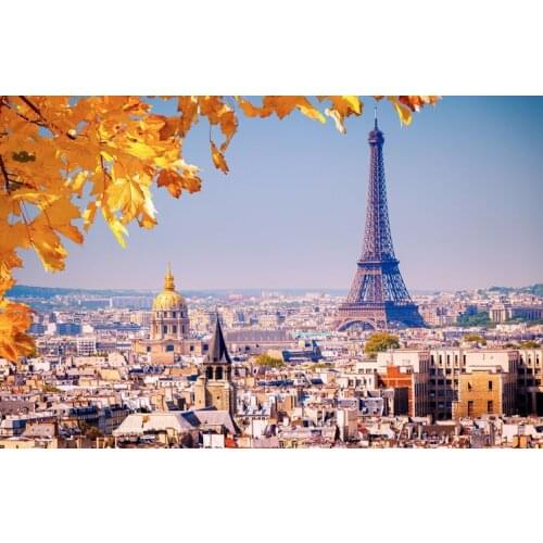 Maple Eiffel Tower Decompression and upgraded version paper artifact 1000 pieces jigsaw puzzle white card adult toys