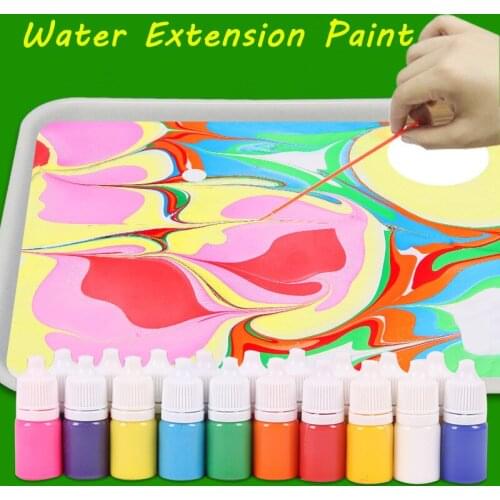 20 Colors 6ML Water Extension Painting Set Educational Toys Kids Arts Craft Children Paint Graffiti Fluid Pigment Art Supplies