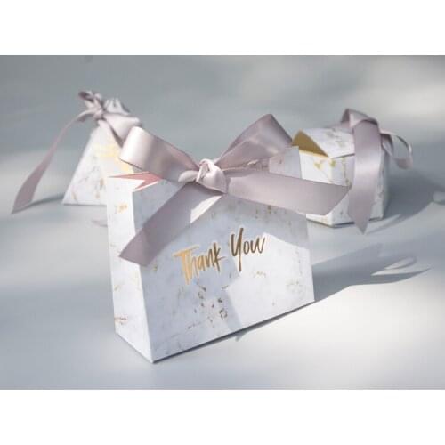 New Creative Mini Grey Marble Gift Bag Box for Party Baby Shower Paper Chocolate Boxes Package/Wedding Favours candy Boxes