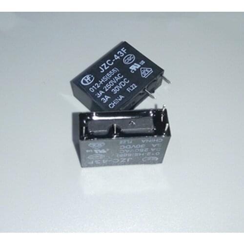 New Power Relay Jzc-43f-012-hs 4pin Open 3a 12vdc