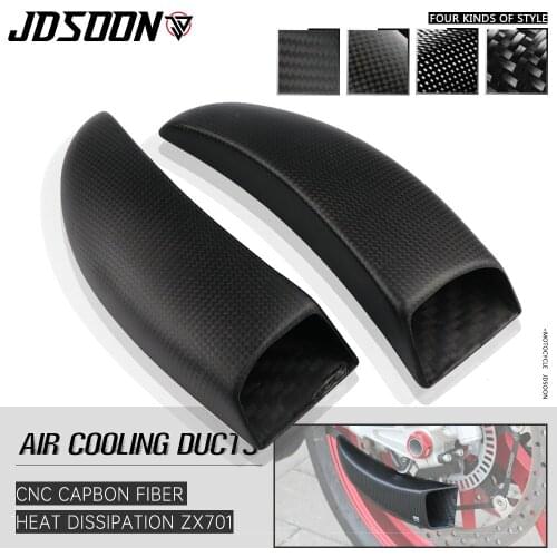Carbon Fiber Air Ducts Brake Cooling Mounting kit Air Cooling Ducts System For PANIGALE 1199 2012-2014 1299 PANIGALE 2015-2017