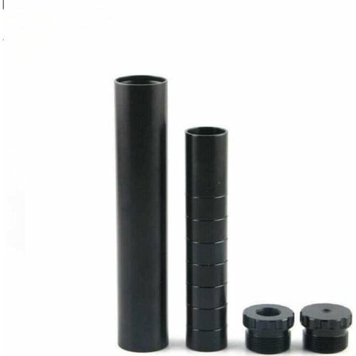 TOP ANODIZED BLACK or SILVER ALUMINUM 1"x6" SOLVENT TRAP FOR .22lr, NAPA 4003 WIX 24003 (Overall Length 6"+/-0.05"), CN/US STOCK