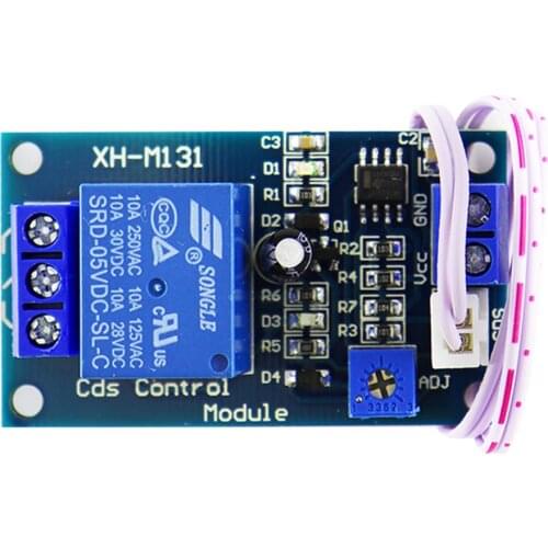XH-M131 DC 5V / 12V Light Control Switch Photoresistor Relay Module Detection Sensor 10A brightness Automatic Control Module