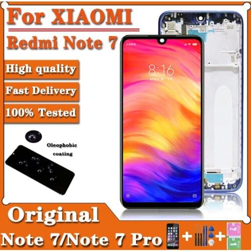 6.3"Original For Xiaomi Redmi Note 7 LCD Display Screen Touch Digitizer Assembly For Redmi Note 7 Pro LCD 10 Touch Repair Parts