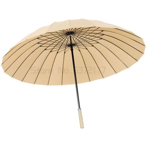 Umbrella long handle Japanese automatic reinforced wind resistant mens double large umbrella
