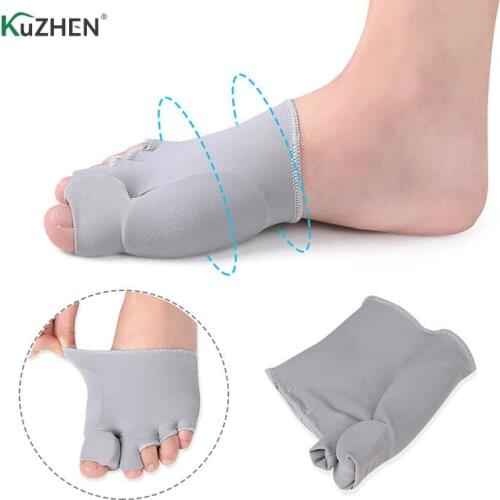 1Pair 2 Size Bunion Corrector Gel Pad Stretch Nylon Hallux Valgus Protector Relief Bone Thumb Adjuster Correction