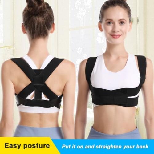 1PC Adjustable Posture Corrector Back Support Clavicle Shoulder Lumbar Back Brace Support Corset For Adult Children Unisex