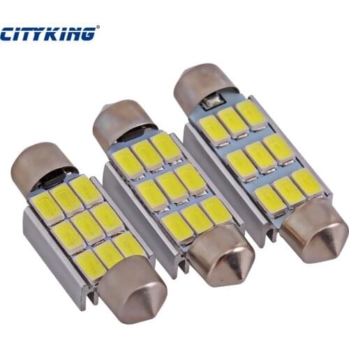 10PCS/Lot festoon 36mm 39mm 42mm 5630 5730 festoon SMD 9LED Canbus Error Free LED Dome Light Bulb Dome Light White Festoon Light