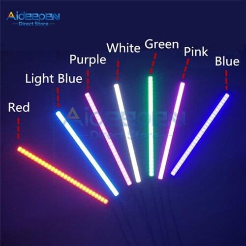 1X 17cm COB Car Daytime Running Light Car DRL LED Strip Light External Light Car Waterproof Blue Pink Red Green Amber DRL Light