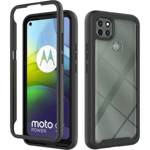 2 in 1 Full Protection Cover For Motorola G9 Power Case Shockproof Crystal Clear Cases For Moto G9 Plus Phone Cover Capa