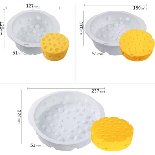 4/6/8 inches Cheese Shaped Silicone Cake Molds For Baking Mousse Jelly French Dessert Mold Pastry Baking Chocolate Tools