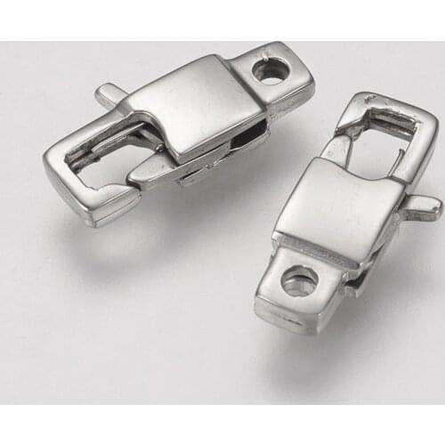 5pcs 304 Stainless Steel Lobster Claw Clasps for Jewelry making DIY Keychain Bags Connector Accessories Stainless Steel Color