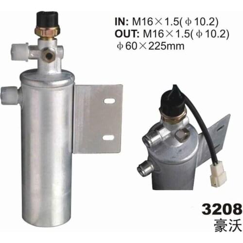 Automotive air conditioning dryer for howo,Air conditioning drying bottle for truck HOWO