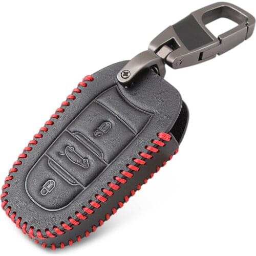 Car accessories key cover case araba aksesuar For Peugeot 508 301 2008 3008 4008 2018 Remote 3 buttons Smart shell case set