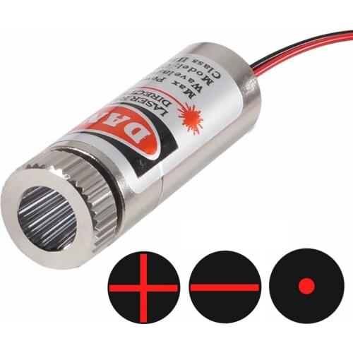 650nm 5mW Red Point / Line / Cross Laser Module Head Glass Lens Focusable Focus Adjustable Laser Diode Head Industrial Class