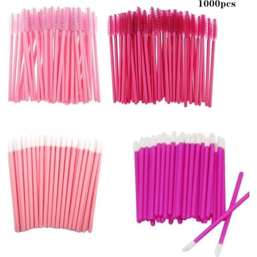 Make Up Brushes Eyelash Brush Lip Brush Mix Disposable Mascara Wands Applicator Eye lashes Cosmetic Brushes For Makeup Tool