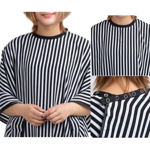 80% Hot Sale Fashion Striped Salon Hair Cutting Cloth Barbers Cape Hairdressing Cape Apron