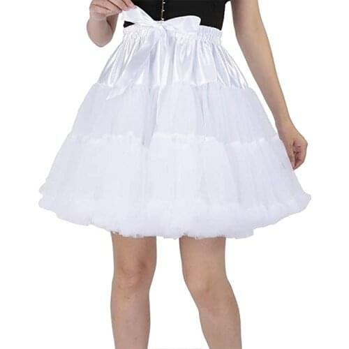 Top Sale Newly Designed Tulle Petticoat Underskirt 40cm Tutu Skirt for Women Ballet Cosplay Puffy Skirts