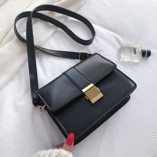 Small PU Leather Shoulder Bags for Women 2020 Lady Luxury Crossbody Handbags Female Travel Fashion Solid Color Cross Body Bag