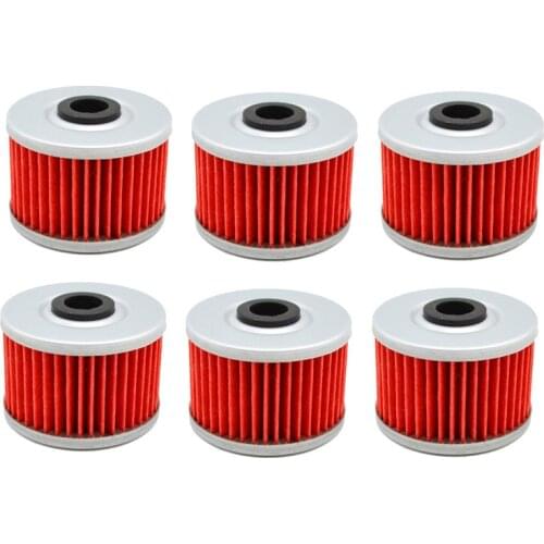 1/2/4/6PCS Oil Filter for Honda ATC250 350 TRX250 300 400 700 AX1 CBX250 CBR250 CRF250 NX250 TLR250 XL250 XR250 350 XR400