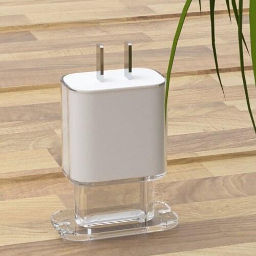 Soft TPU Charger Protective Case for iPhone 12 USB C Power Adapter 20W/18W Protective Cover Charging Cable Organizer