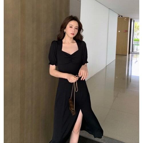 S-L Plus Size New Summer Dress Girls Boho Party Chiffon Female Vintage Dress oversize Short Sleeve Women Dresses Robe Vestido