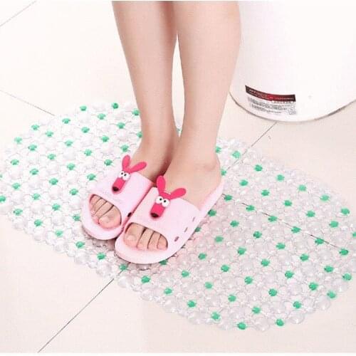 Strong Non Slip PVC Bathroom Bath Floor Shower Tub Mat Massage Pad Suction Cup Anti-slip Bathroom Kitchen Floor Toilet Mats