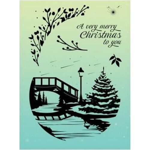 Christmas to you Transparent Clear Silicone Stamp/Seal for DIY scrapbooking/photo album Decorative clear stamp M1437