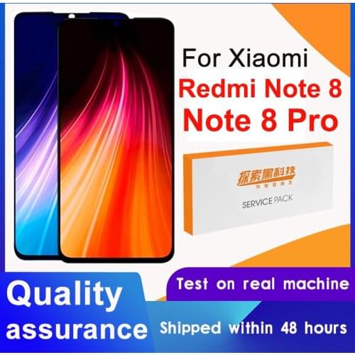10PCS/LOT Display Replacement With Frame For Xiaomi Redmi Note 8 LCD Touch Screen Digitizer Assembly For Redmi Note 8 Pro LCD