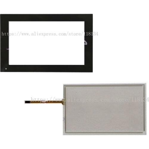 2711R-T7T SER A Touch Screen Panel Glass Digitizer for 2711R-T7T SER A touch pad+ Front Label Overlay Protective Film