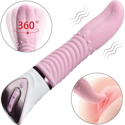 Tongue Vibrator Dildo For Women G Spot Vibrator Clitoris Stimulator Adult Toys Powerful Vibrator Clitoris Penis Phallus
