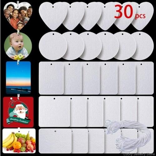 12 Sublimation Wooden Hard Board Key Rings Double Printable Blank MDF Key Chains N2 20 Dropshipping