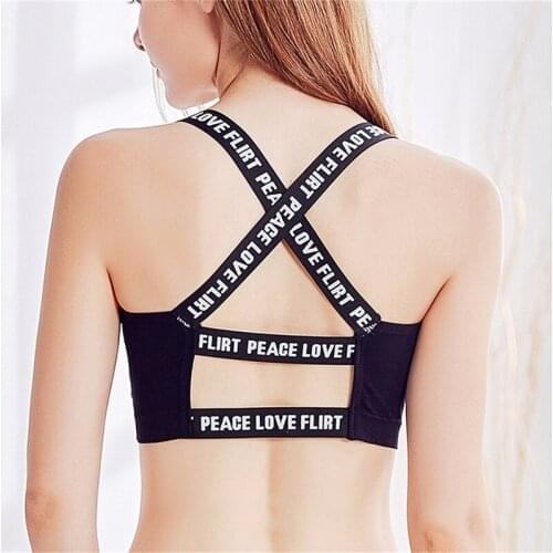 2017 Women Sexy Cross Back Sports Bra Fitness Yoga Sportswear Gym Top Underwear