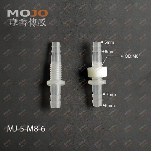 2020 Free shipping!!MJ-5-M8-6 Straight type barbed water hose connectors M8 thread (10pcs/lots)