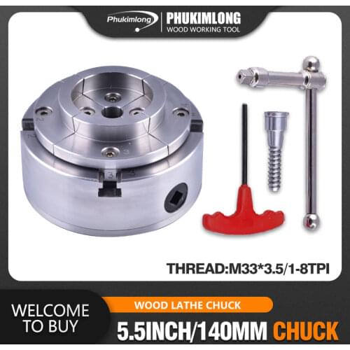 4-jaw self centering chuck 5.5 inch wood lathe chuck 140 mm mini lathe woodworking machine tool accessorieswood