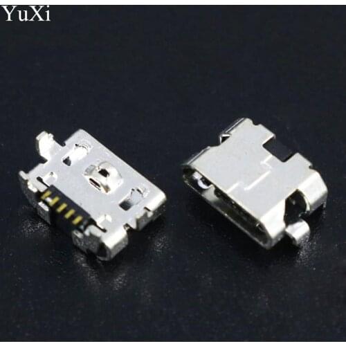 5-300pcs/lot Charging PORT Socket DIP 2 feet mini Micro USB Jack Connector for OPPO R815T R809T R819T R829T R833T N1 N1T N1W