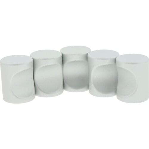 5pcs Round Handle Pull Hardware Cabinet Kitchen Door Handle Pull Cupboard Drawer Knob, Aluminum Alloy