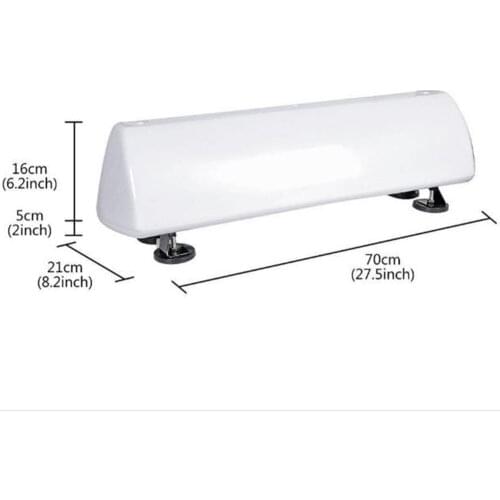 70CM Long Cab Taxi Top Roof Sign Light Lamp 12V Indicator Car Super Bright Light 27"