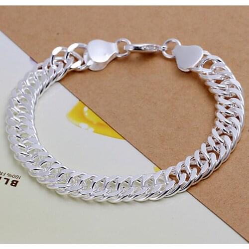 Free shipping 925 jewelry silver plated jewelry bracelet fine fashion bracelet wholesale and retail SMTH102