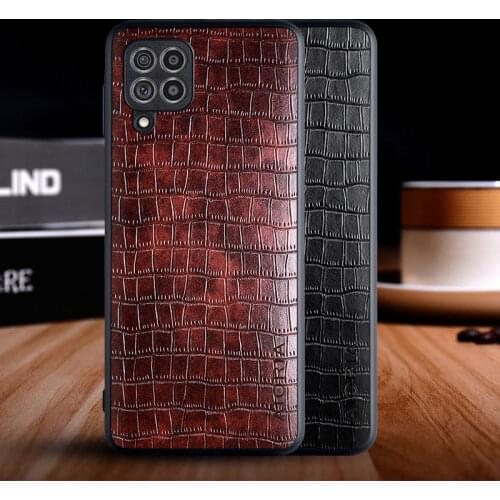 Case for Samsung galaxy M32 luxury crocodile pattern leather soft TPU hard phone cover for samsung galaxy m32 4g 5g case funda