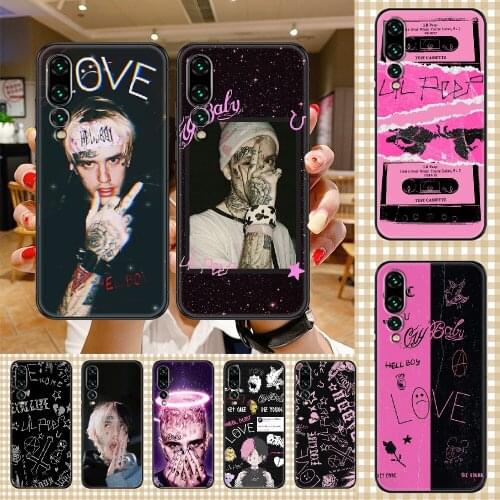 Rapper Lil Peep Phone case For Huawei P Mate P10 P20 P30 P40 10 20 Smart Z Pro Lite 2019 black art bumper trend prime painting